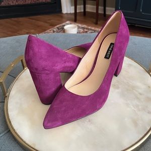Nine West Cara Dress Pumps - Purple Rain Suede